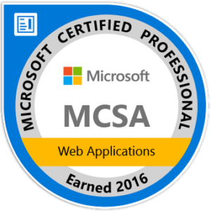 MCSA: Web Applications – Certified 2016